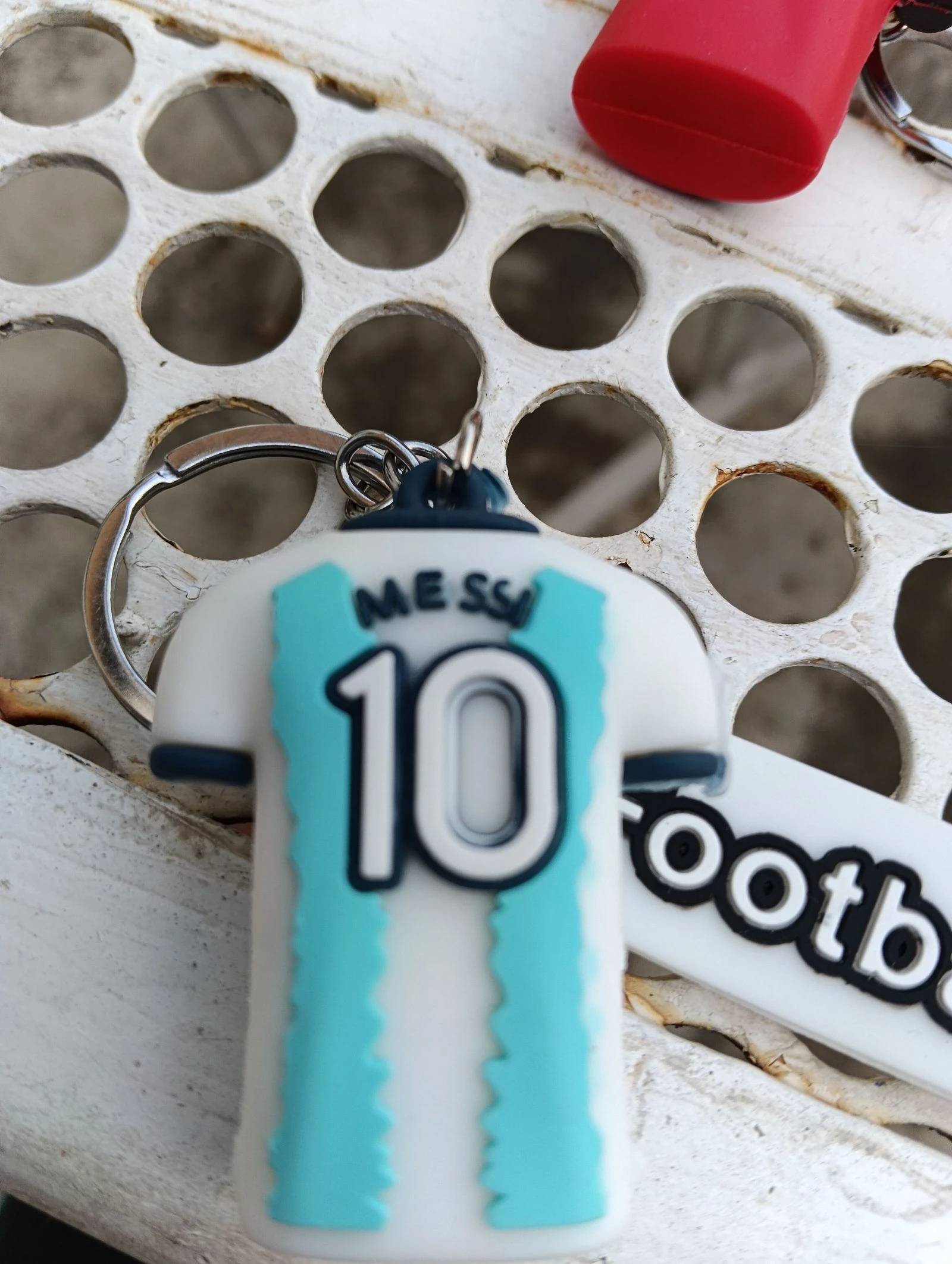 Porte clé argentine Messi n 10 neuf football 